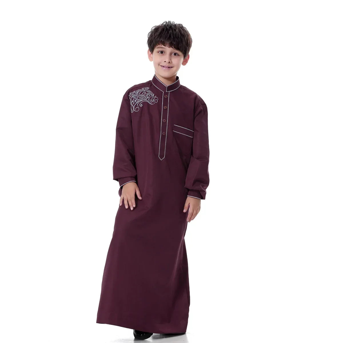 2025 Muslim Boys Kids Robe Thoub Jubba Thobe Daffah