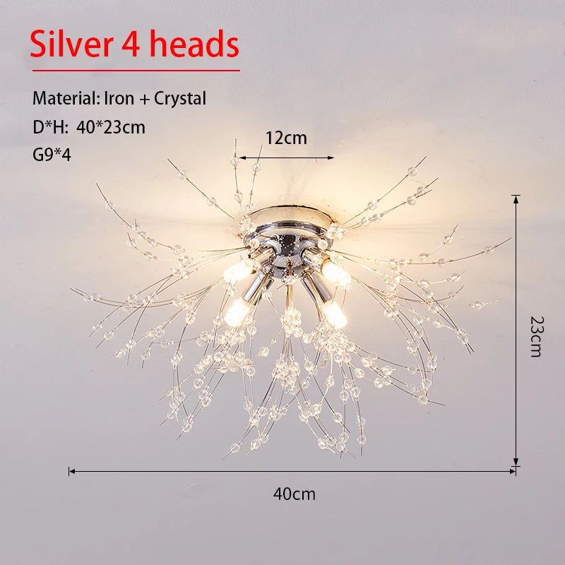 Dandelion Crystal Chandelier Nordic Modern