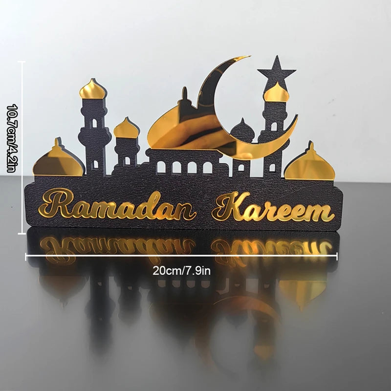 2025 Ramadan Kareem Wooden Ornaments Acrylic