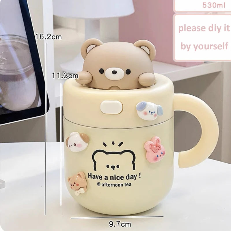 Kawaii Bear Thermal Mug Insulated