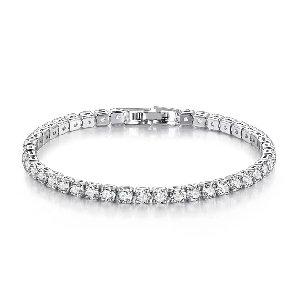 S925 Sterling Silver Bracelet Zirconia