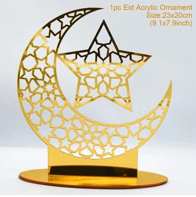 Ramadan Tray Table Centerpieces Plate Acrylic