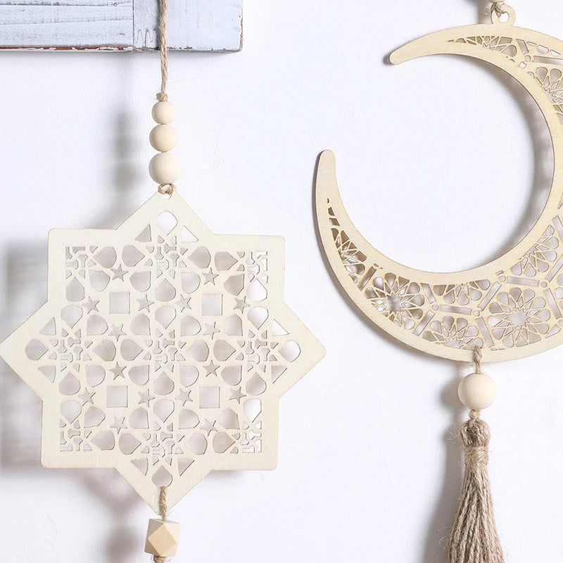 Ramadan Decoration 2025 Wooden Hanging