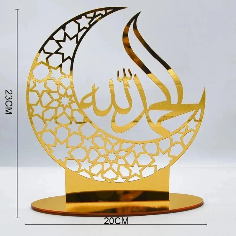 Ramadan Tray Table Centerpieces Plate Acrylic