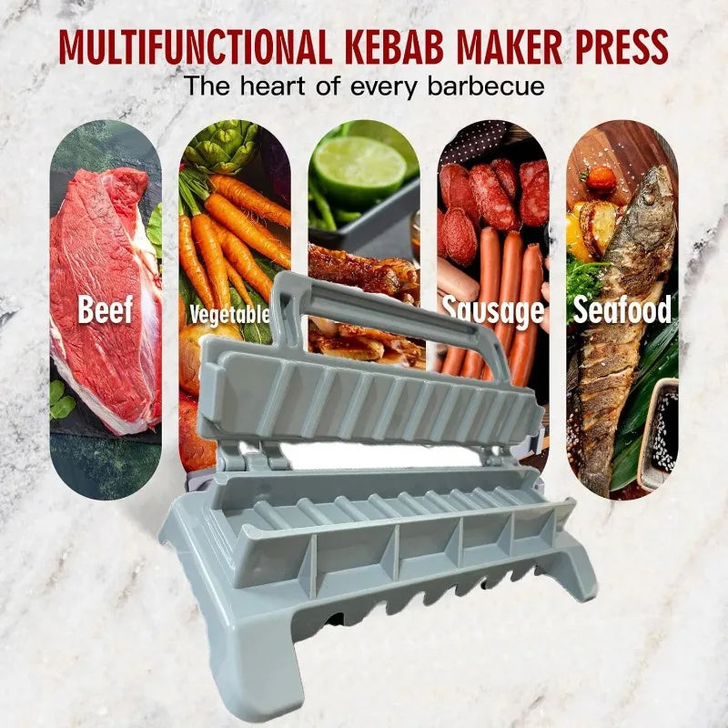 Row Kebab Maker Bbq Meat Skewer Machine