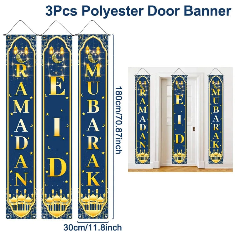 Ramadan Decoration 2025 Door Banner