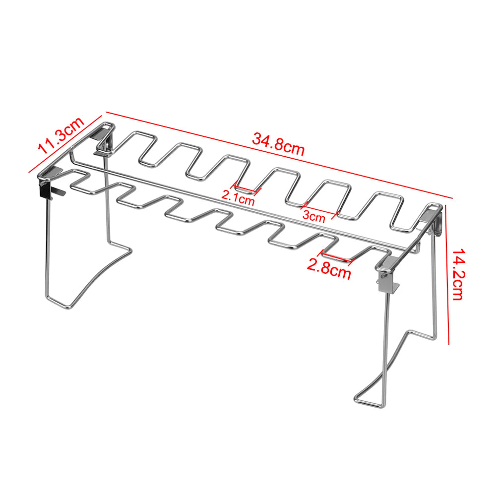 Barbecue Rib Stainless Steel Roast Rack Chicken Leg Rack