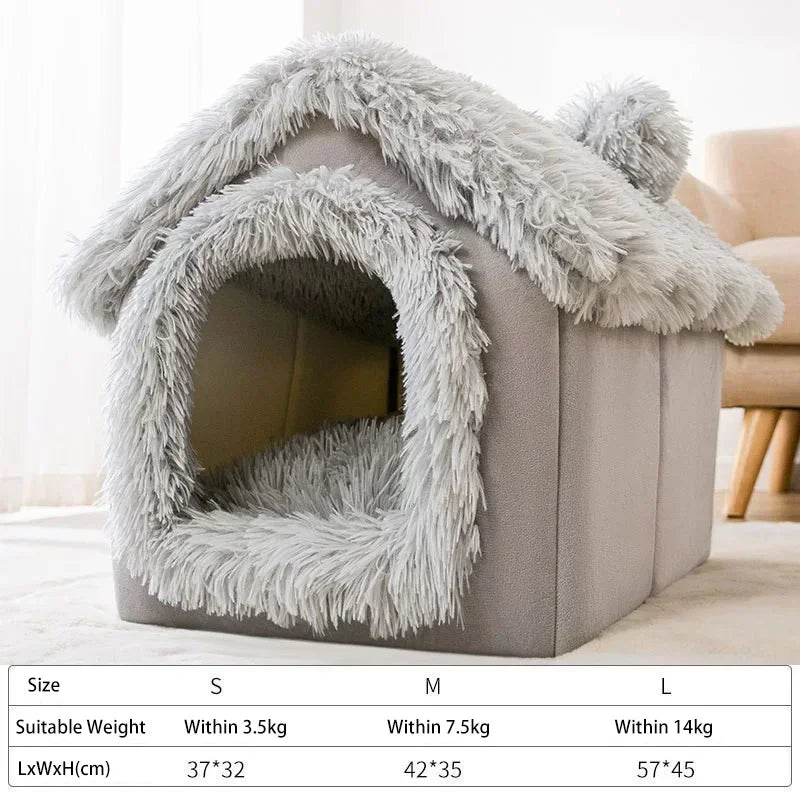 Foldable Pet House Kennel Bed Mat