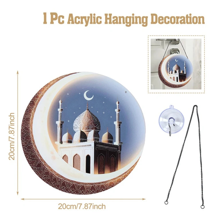 Ramadan Decoration Hanging Ornaments EID Mubarak Decor 2025