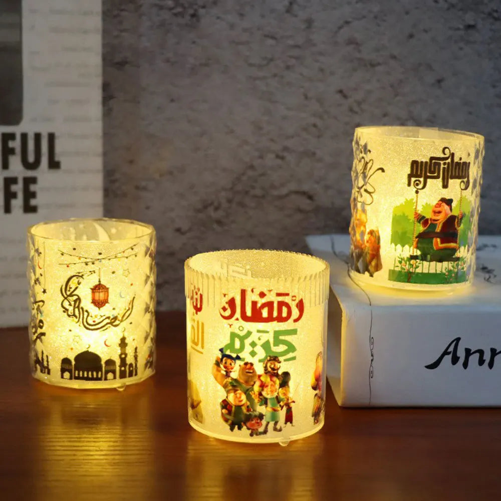 Ramadan Home Decorations 2025 LED Candle Night Light Ornaments