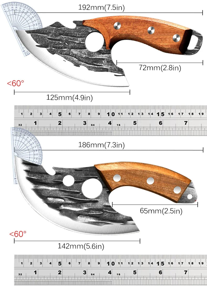 Kitchen Knife Wooden Handle