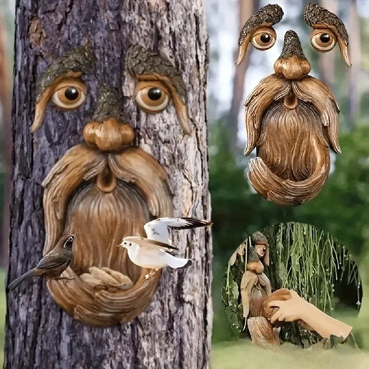 Funny Old Man Tree Face