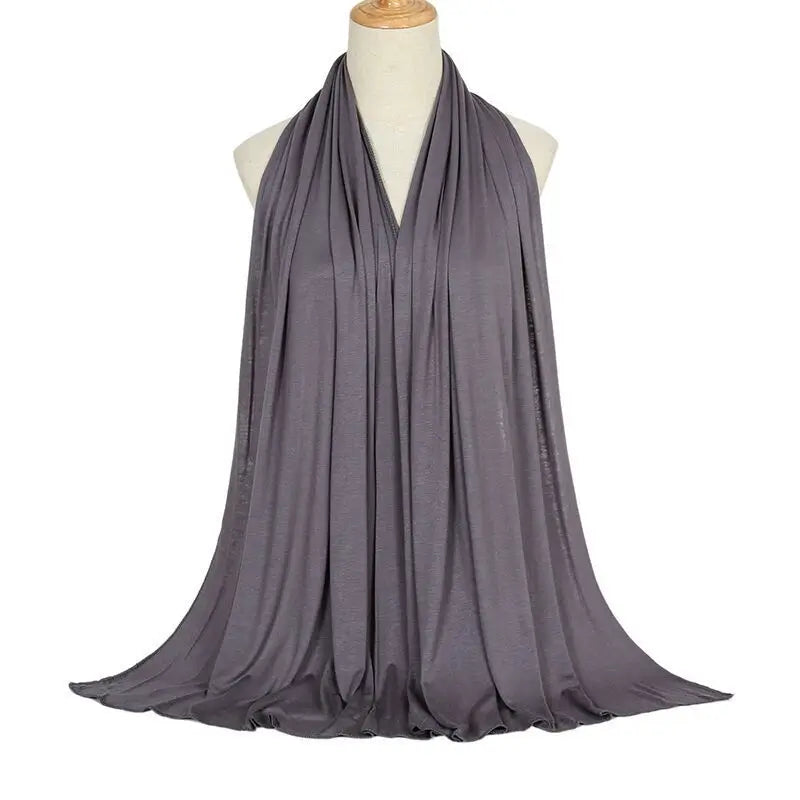 Modal Cotton Jersey Hijab Scarf for Muslim Women