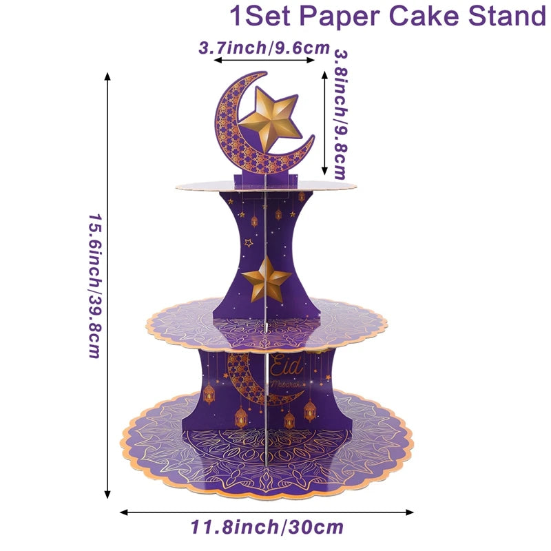 Eid Mubarak Cake Stand Holder 2025