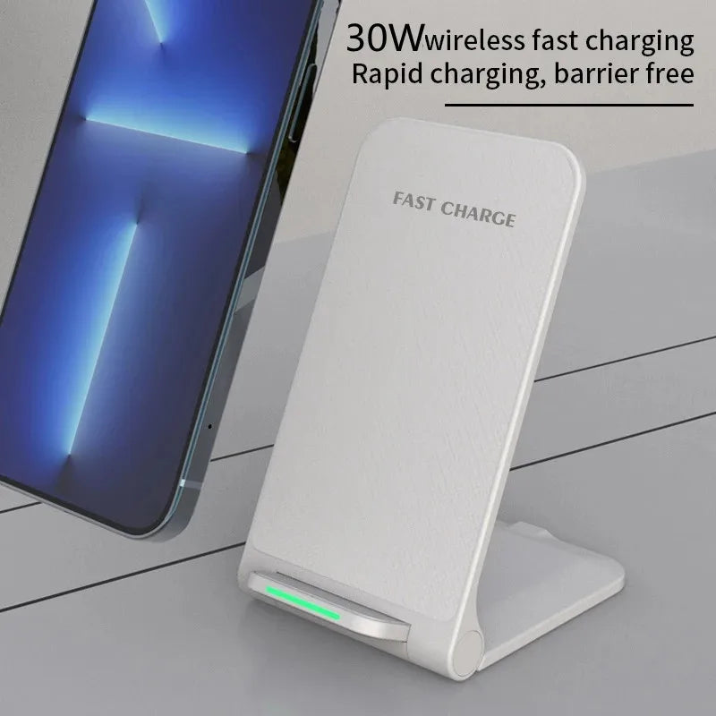 30W Wireless Charger Stand Pad