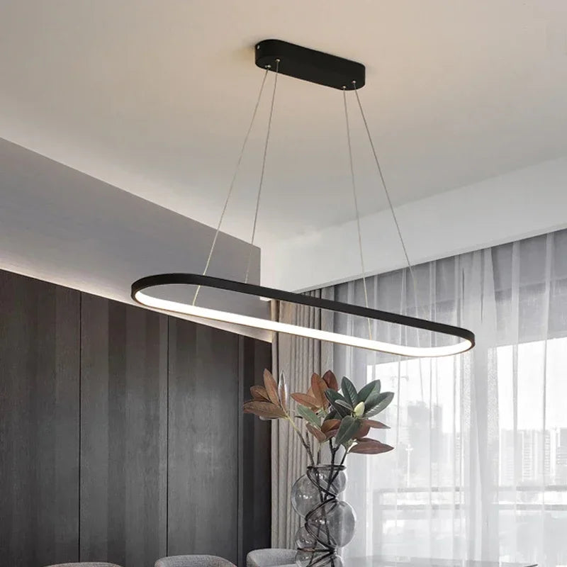 Modern LED Pendant Light Elliptical