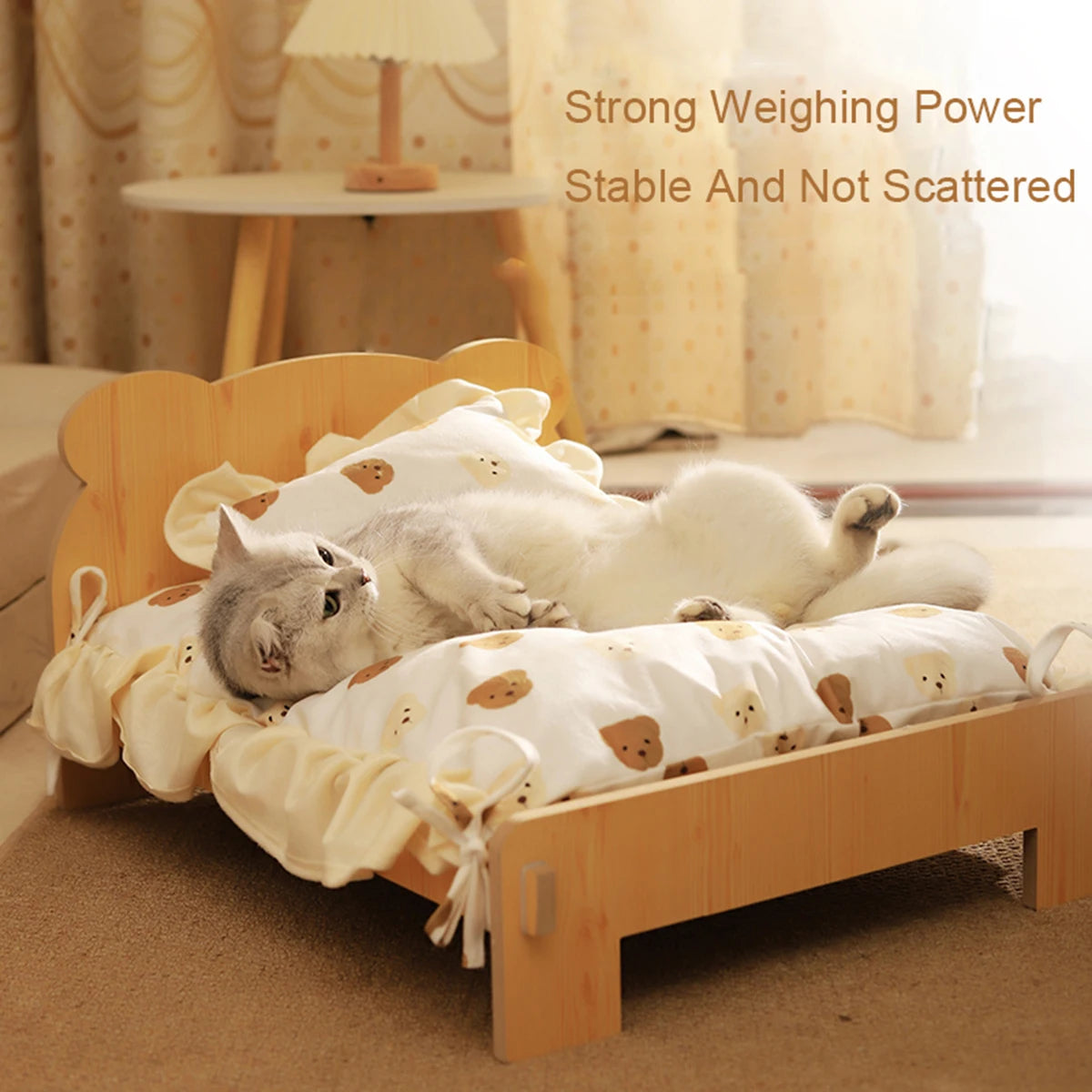 Cat Wooden Bed