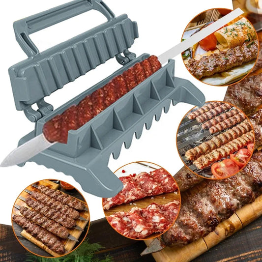 Row Kebab Maker Bbq Meat Skewer Machine