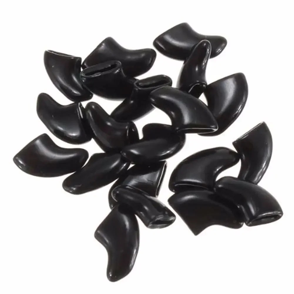 Lovely 20pcs Silicone Soft Cat Nail Caps